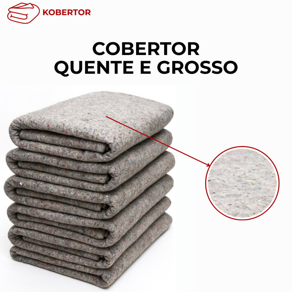 Kit 5 Cobertor Manta Casal Doação Atacado Popular Grosso 1,90m x 1,60m Cobertor Sorriso