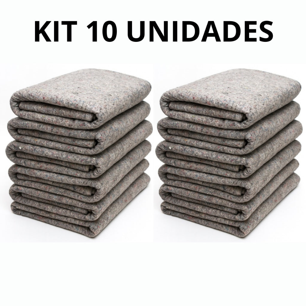 Kit 10 Cobertor Manta Casal Doação Atacado Popular Grosso 1,90m x 1,60m Cobertor Sorriso