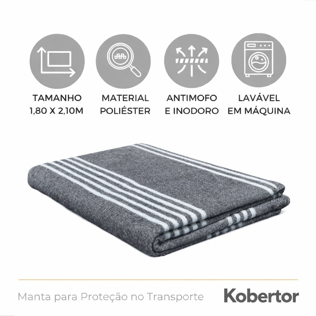 Cobertor Vieza Manta Antialergico Antimofo Esquenta Proteção Móveis Mudança Transporte